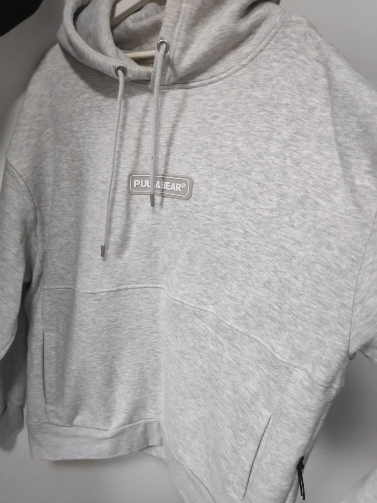 Худі сіре тепле оверсайз pull&bear xxl