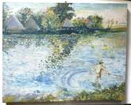 Obraz do oprawienia jak W.Podkowiński „Mokra Wieś”,w 60,3 cm x 48,3 cm