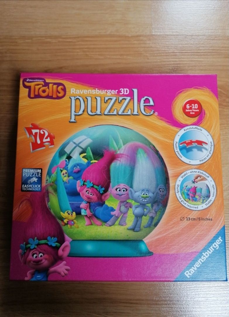 Puzzle 3D TROLLS i Nemo