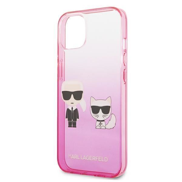 Etui Karl Lagerfeld Ikonik iPhone 13 Mini Różowy Gradient