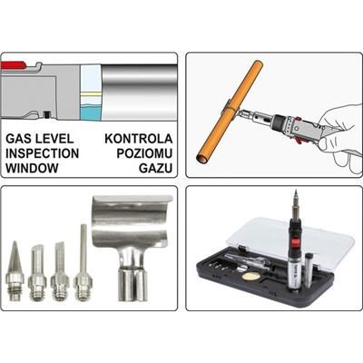 Lutownica gazowa 3w1 z akcesoriami Yato 36706