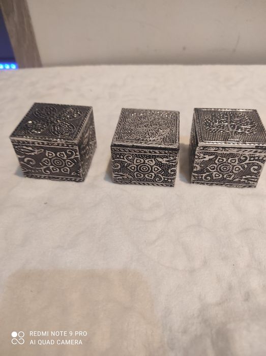 Szkatułka na biżuterię, pudełeczko,3 szt.