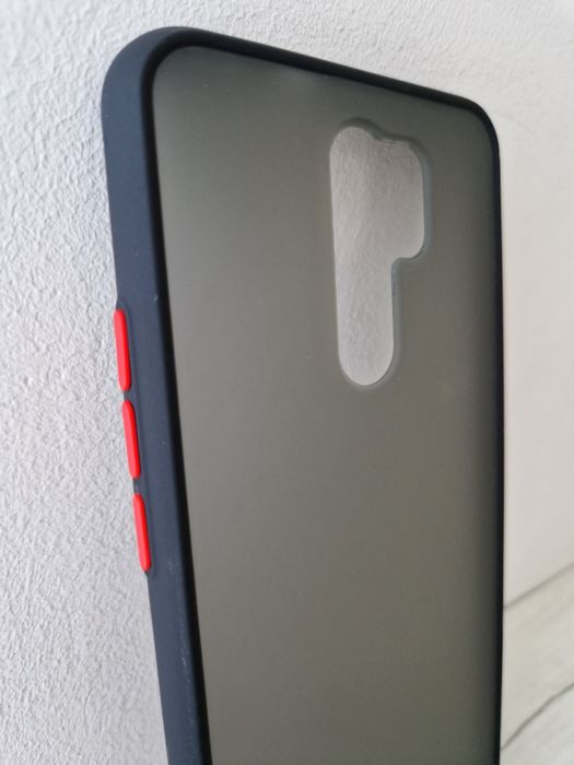 Vennus Color Button Bumper do Xiaomi Redmi 9 Czarny