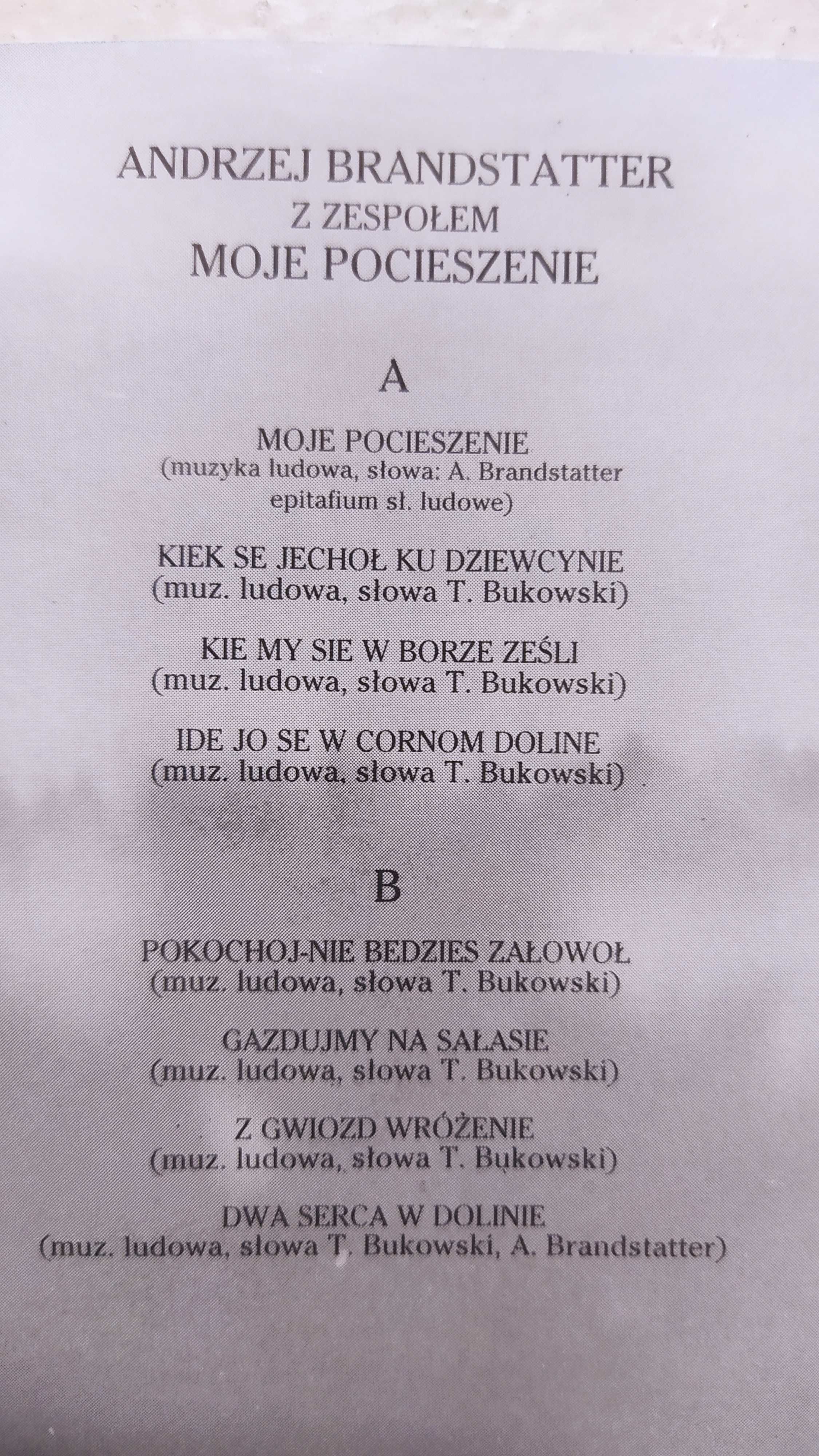 Andrzej Brandstatter Moje Pocieszenie Zegnaj Krywaniu kaseta