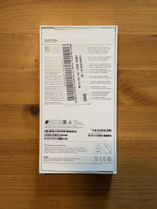 Iphone 16 Pro Max 512 GB gwarancja black titanium czarny
