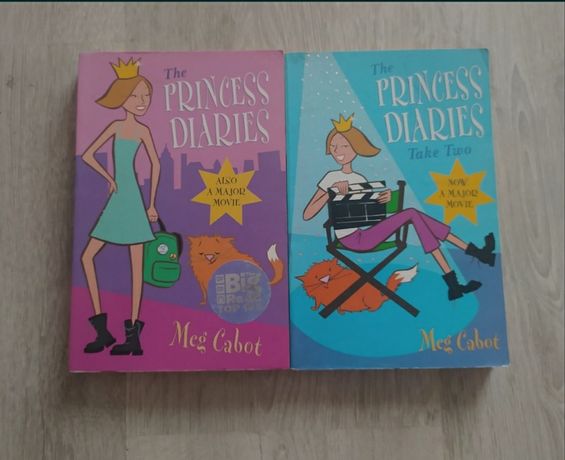 Dwa tomy książki po angielsku pamietnik księżniczki the princess diare
