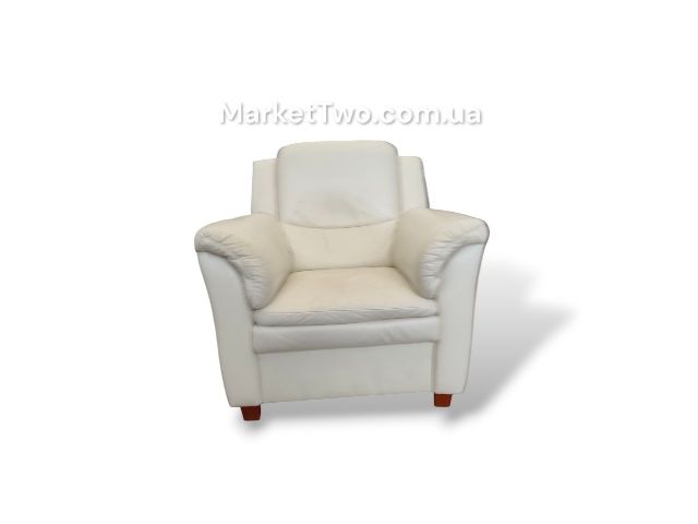 Кожаный, шкіряний  диван зі спальним місцем +крісло  (040702)