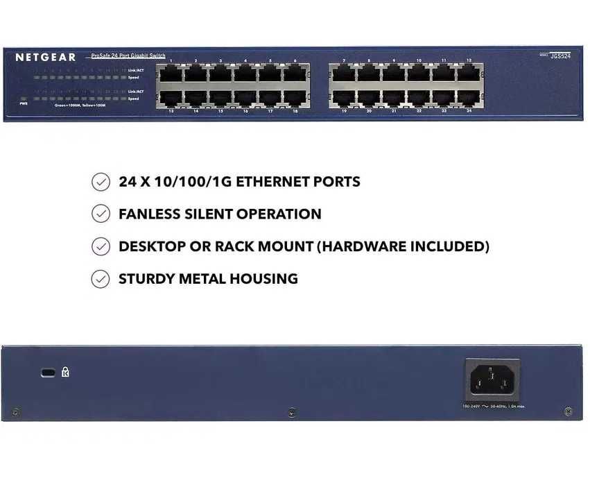 Przełącznik sieciowy Netgear (profesjonalny) switch JGS524 ProSafe