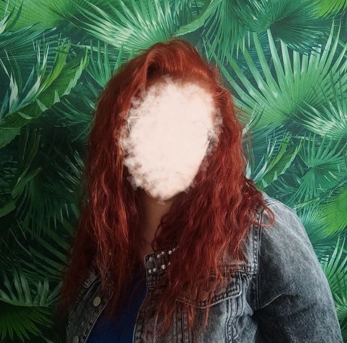 Peruka naturalna 55 cm