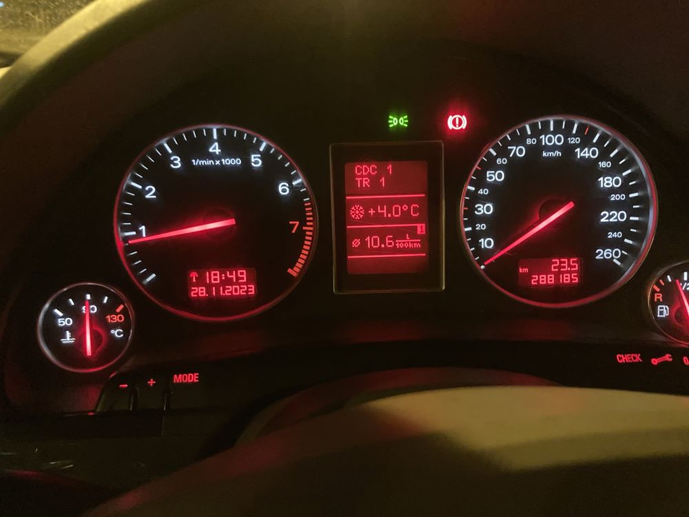 Audi a4b6 газ/бензин