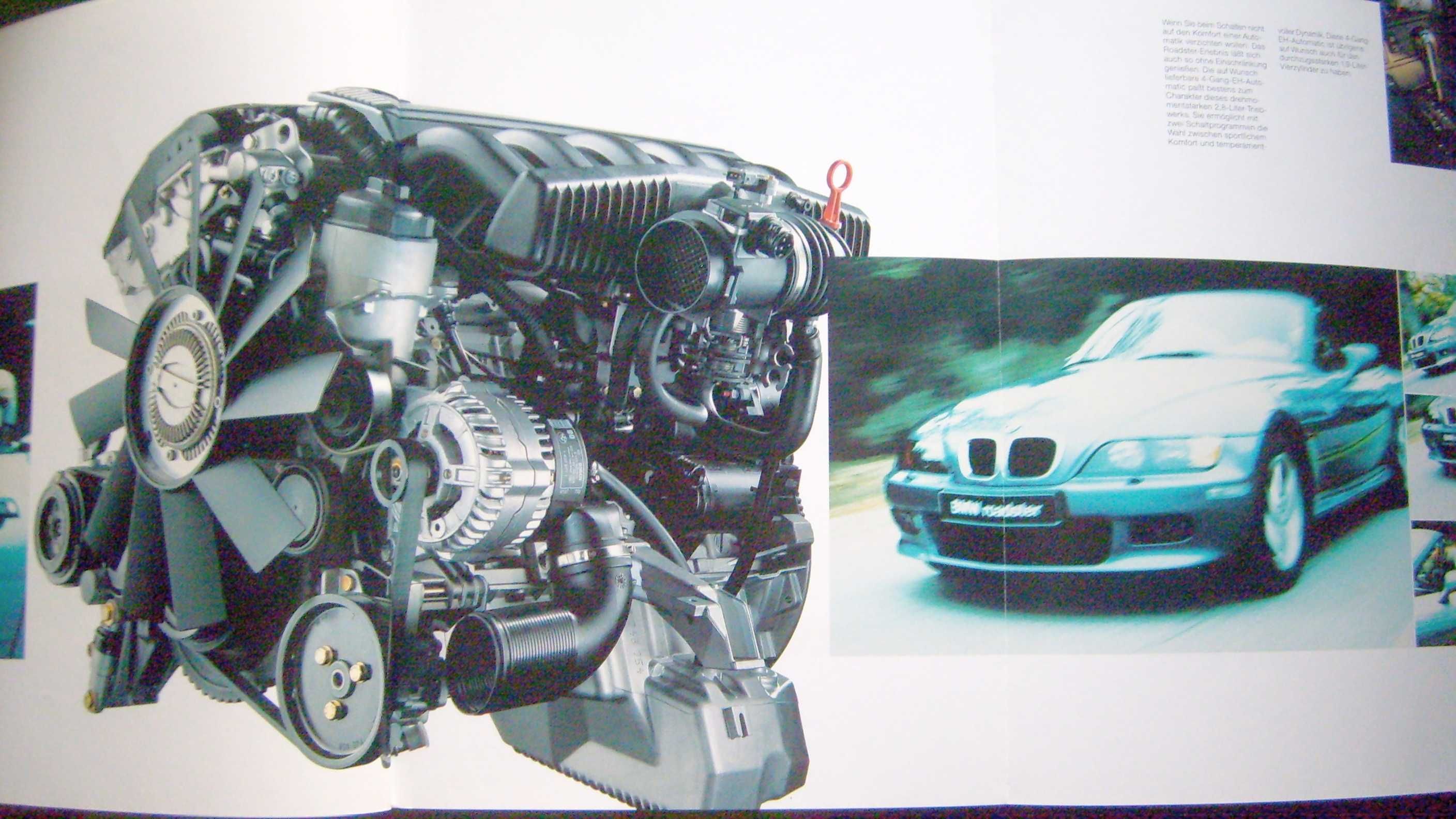 BMW Z3 Roadster E36/7 - 1998 obszerny prospekt 44 str., stan BDB