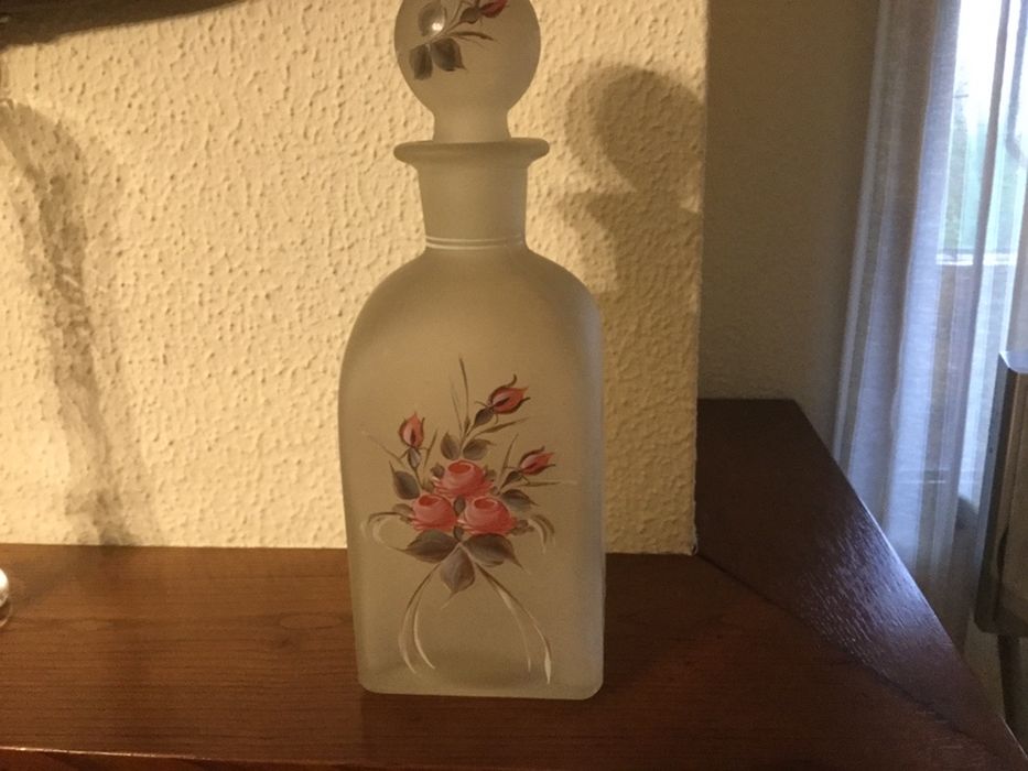 Garrafa de vidro “vintage”