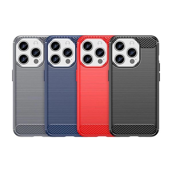 Etui Carbon Case do iPhone 15 Pro elastyczny czarny