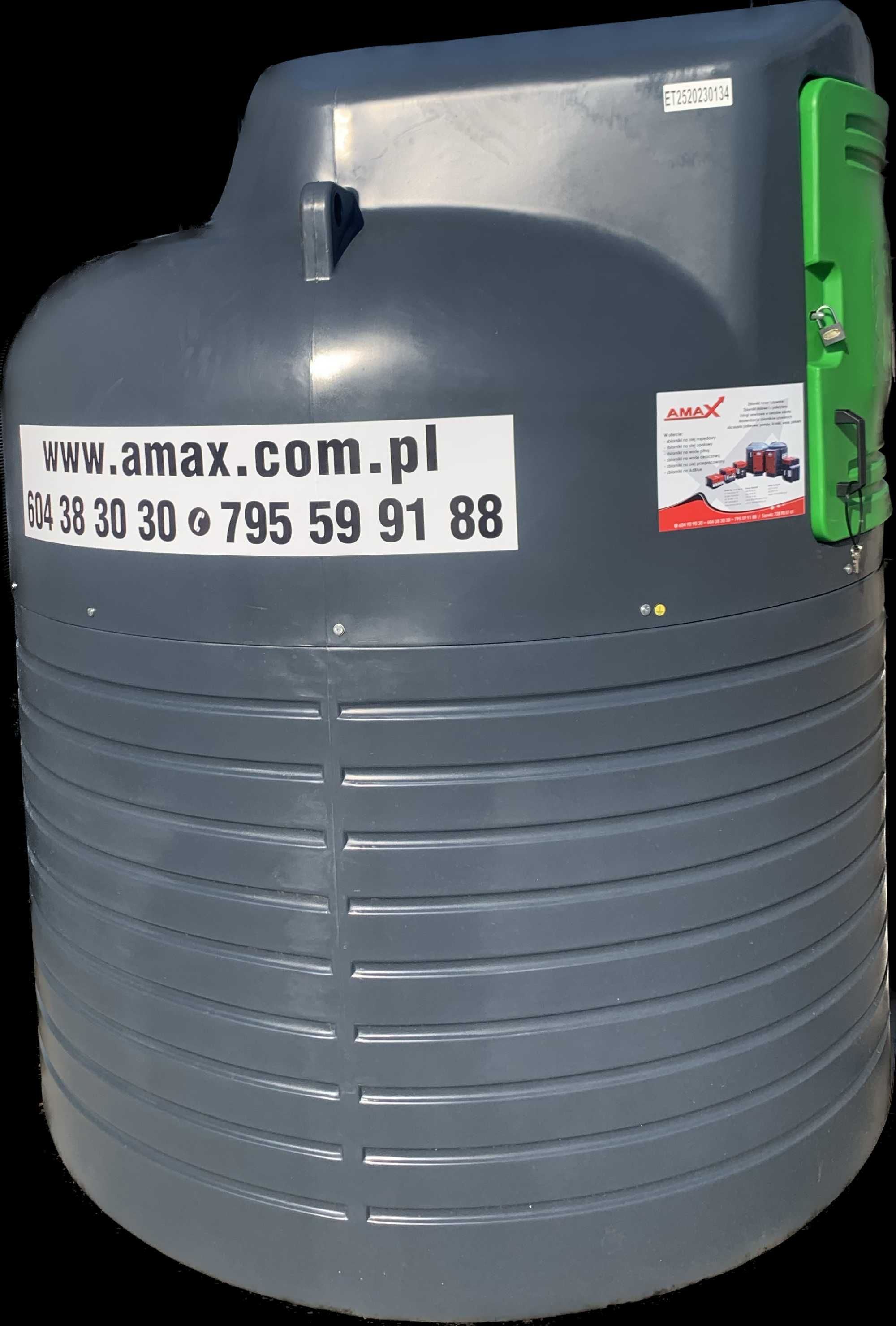 Zbiornik na paliwo 2500 litrów DIESEL ON ropa AMAX gwarancja