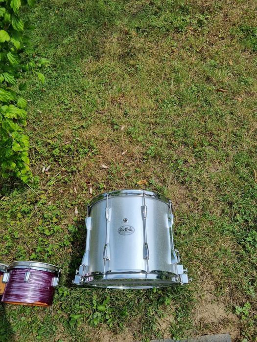 Werbel stalowy 14"x10" marszowy srebrny