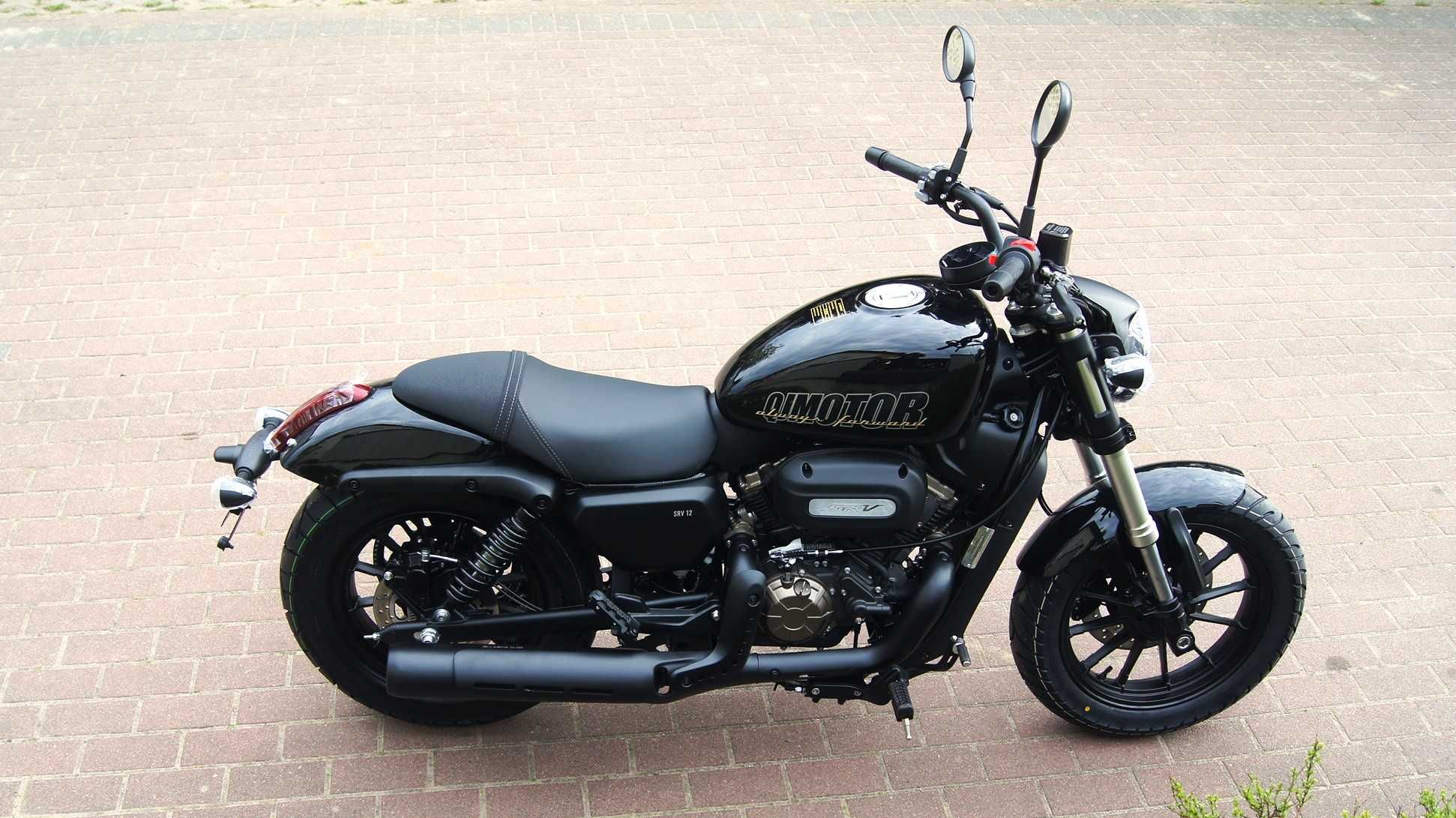 QJ motor SRV 12 V-twin na prawko B  125 cc Reda Słupsk Puck + gratisy