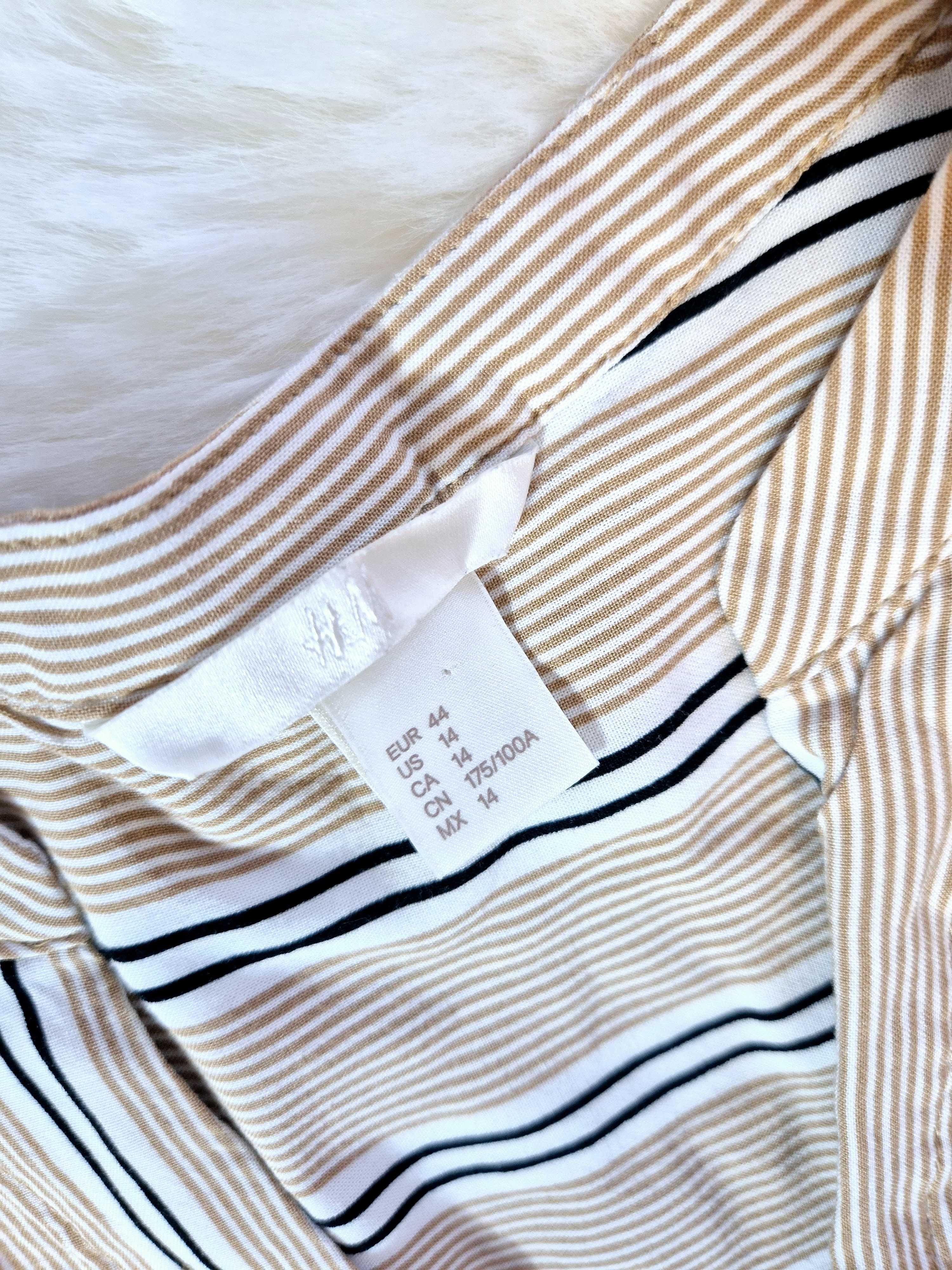 Nowa wiskozowa długa bluzka damska 100% wiskoza H&M 44 XXL plus size
