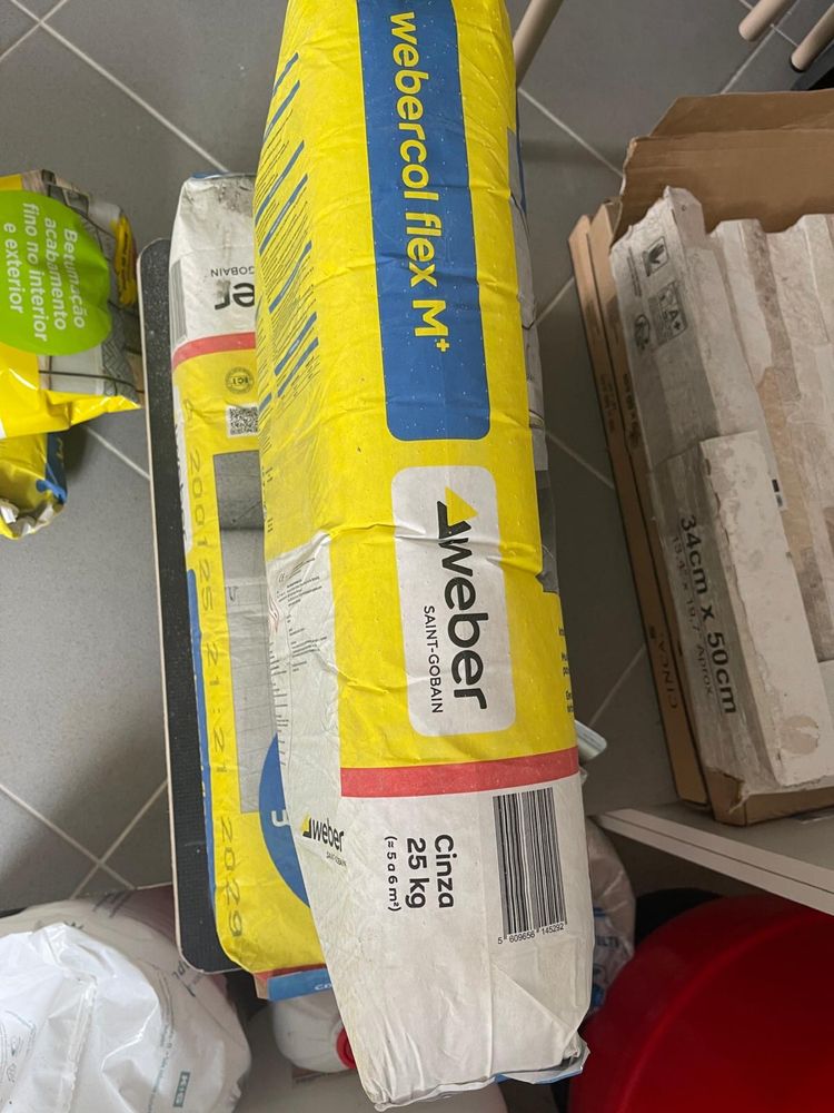 Cimento cola Webercol Flex