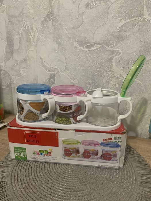 Посуд набір банка ємкостей для сипучих склянки бокал