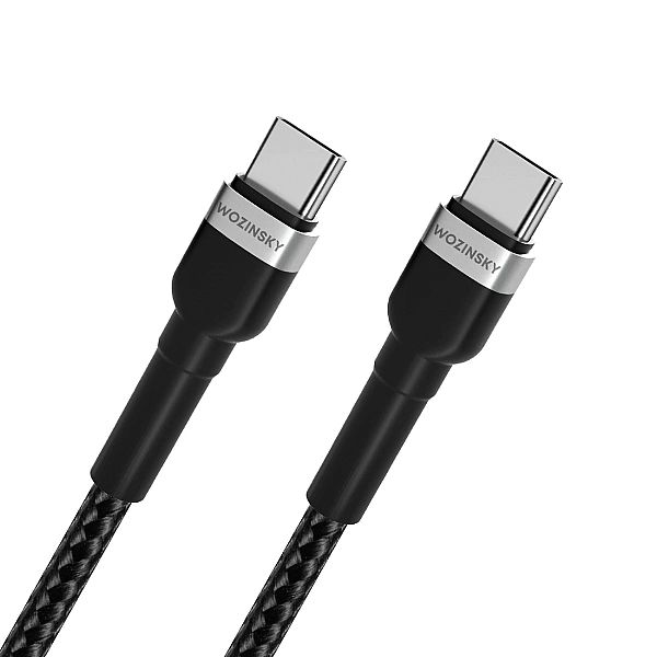 Kabel Wozinsky WNBCC1 USB-C / USB-C PD 65W 1 m - czarny