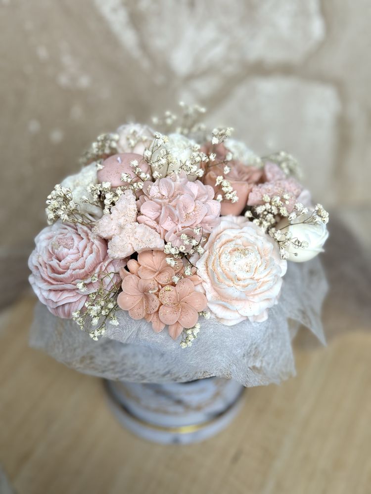 Zapachowy flowerbox swiece sojowe 16 sztuk