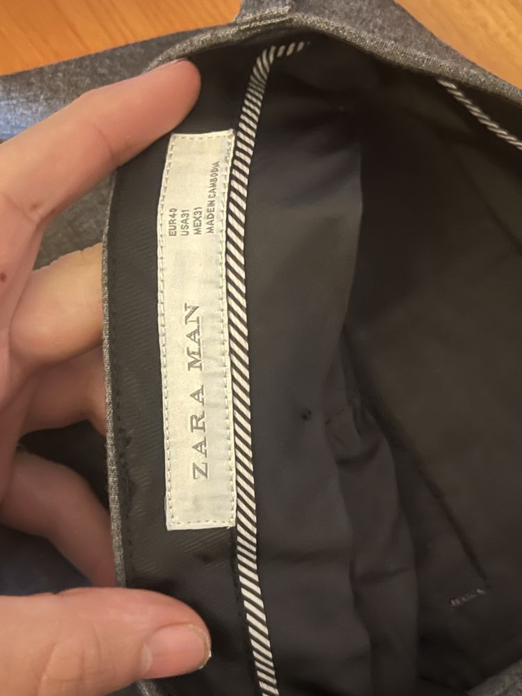Calças zara men novas 1 vez usada(com itequeta)