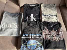 Oryginalne T-shirt roz.M: Guess, Calvin Klein, Abercrombie&Fitch