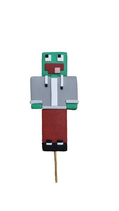 Figurka 3D Minecraft Palion z cukru na tort