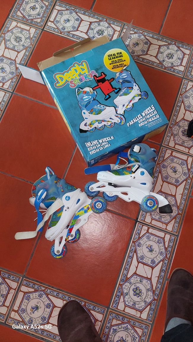 Patins em linha  tamanho 30/33