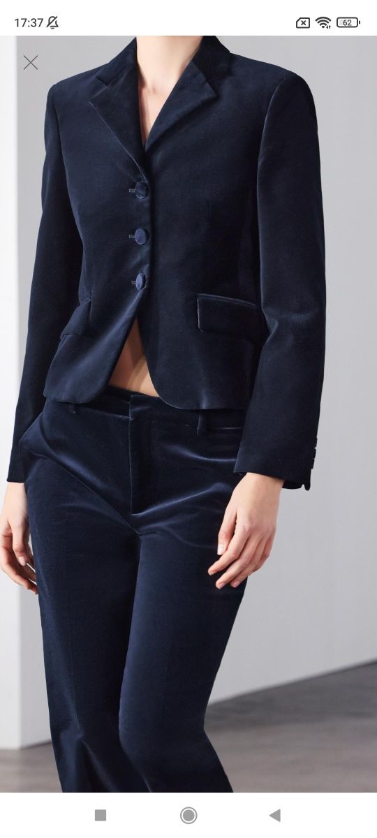 Garnitur aksamit r.40 Zara