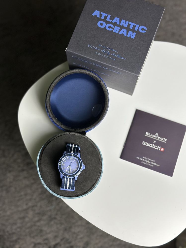 Годинник swatch x blancpain arctic ocean