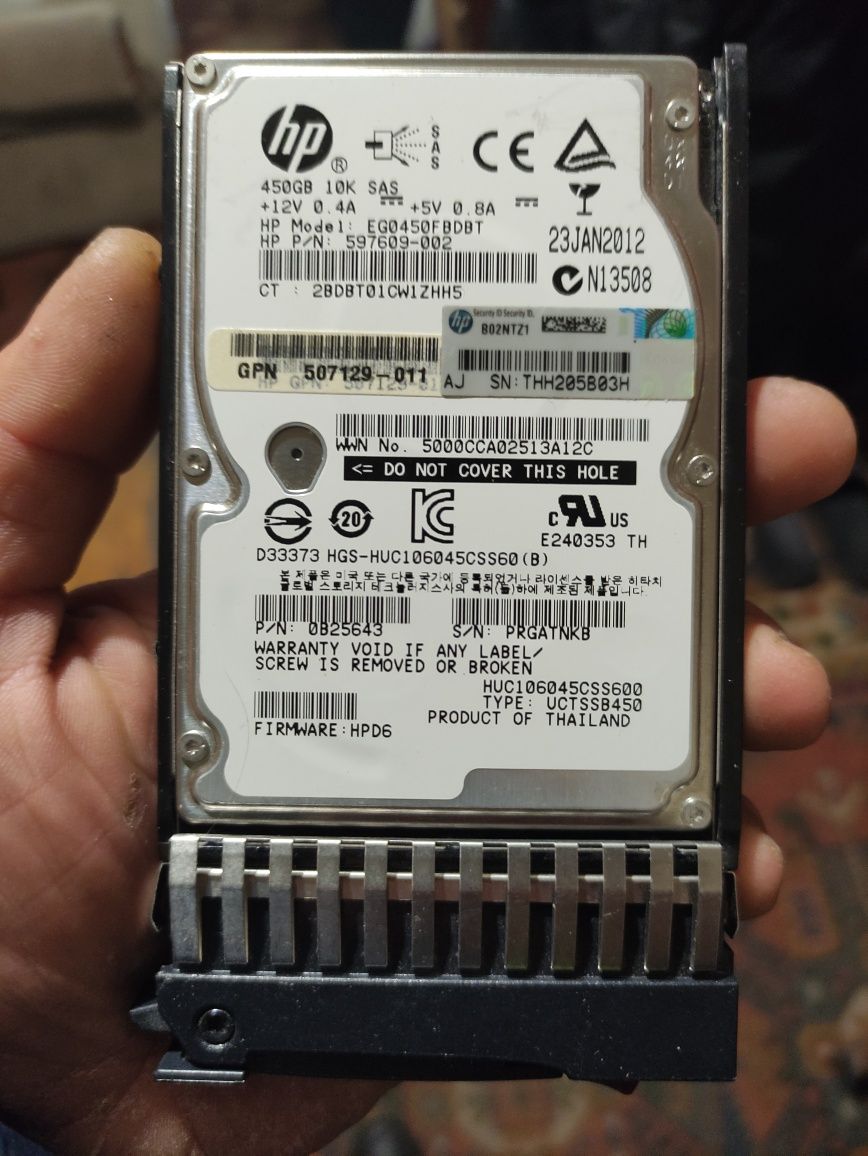 Hdd hp 450gb 2.5