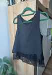 Bluzka top xs zara koronka