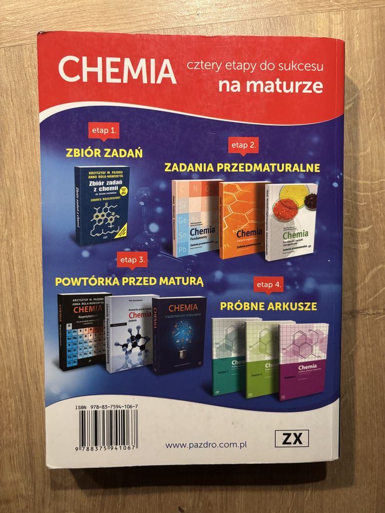 Zbiór zadań z chemii zakres rozszerzony PAZDRO
