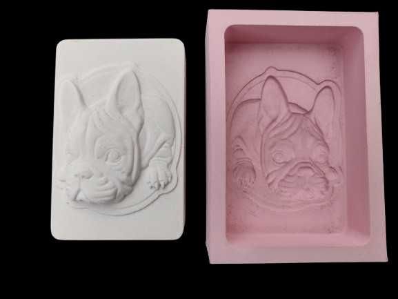 Molde silicone para sabonetes Bulldog