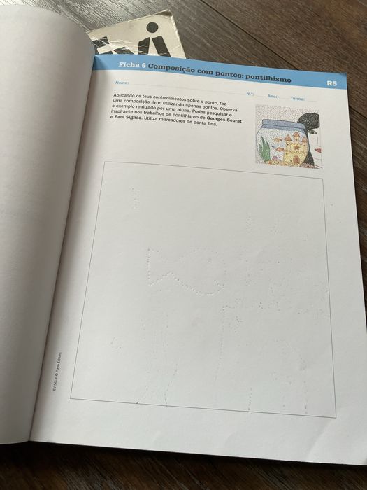 Caderno de Fichas EVI 5/6, usado