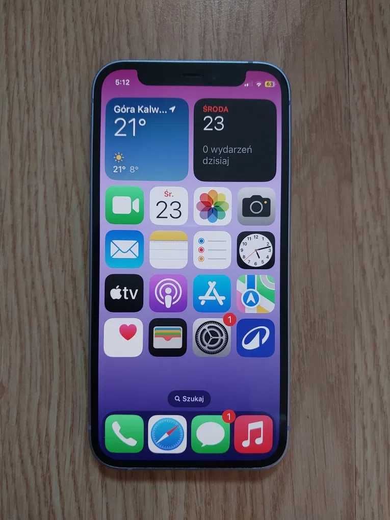 iPhone 12 mini 64GB - fioletowy - komplet - świetny stan