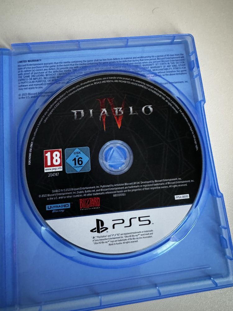 Диск Diablo IV PS5