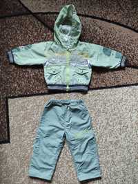 Ветровочный детский костюм: куртка и штаны на 1-2 года