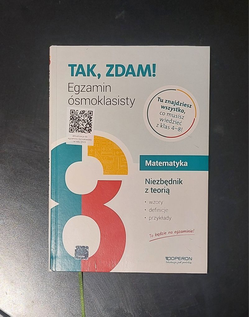 Zestaw repetytorium matma egzamin ósmoklasisty arkusze i teoria OPERON