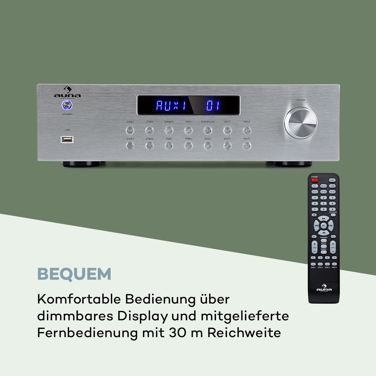 Підсилювач AV2-CD850BT 4-х зонний стерео  З Німеччини 
AV2-CD850BT 4-х