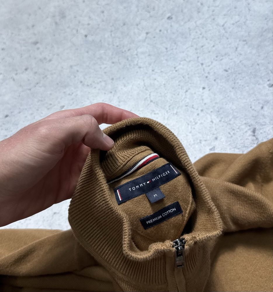 Новая Кофта Свитер 1/4 Зип Tommy Hilfiger Оригинал Идеал Размер M