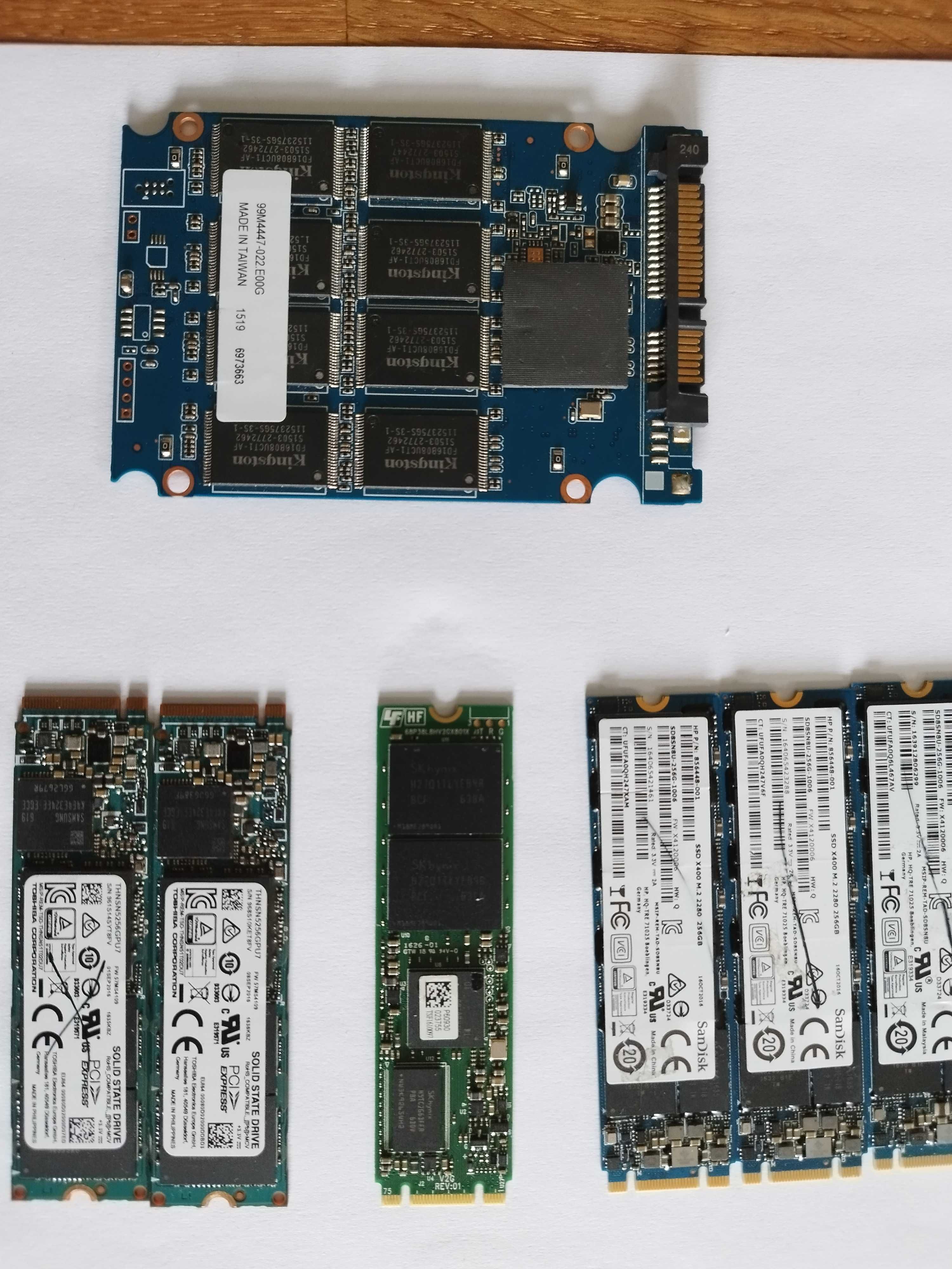 uszkodzone dysk SSD M.2 SATA NVMe 9x256GB 2280 Micron SanDisk