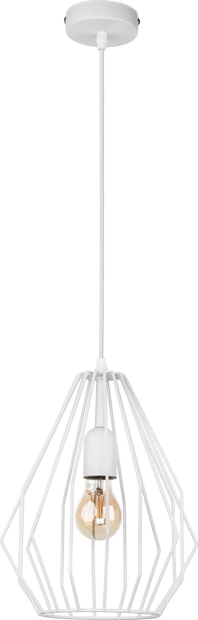 Lampa wisząca Brylant biała E27 TK LOFT metal TK LIGHTING