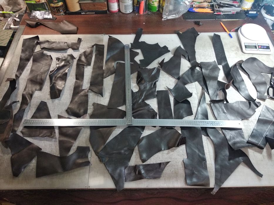 Обрізки натуральної шкіри Крейзі Хорс, Андорра, Алькор, Флотар