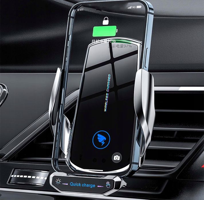 Uchwyt samochodowy z ładowaniem indukcyjnym