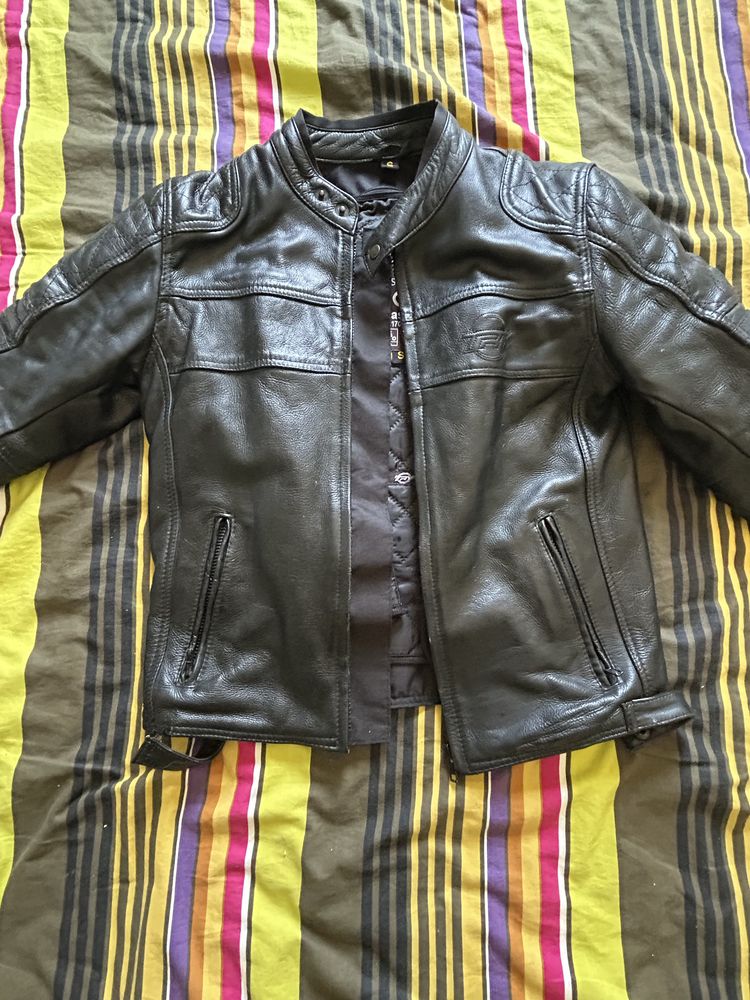 Casaco motard cabedal/couro