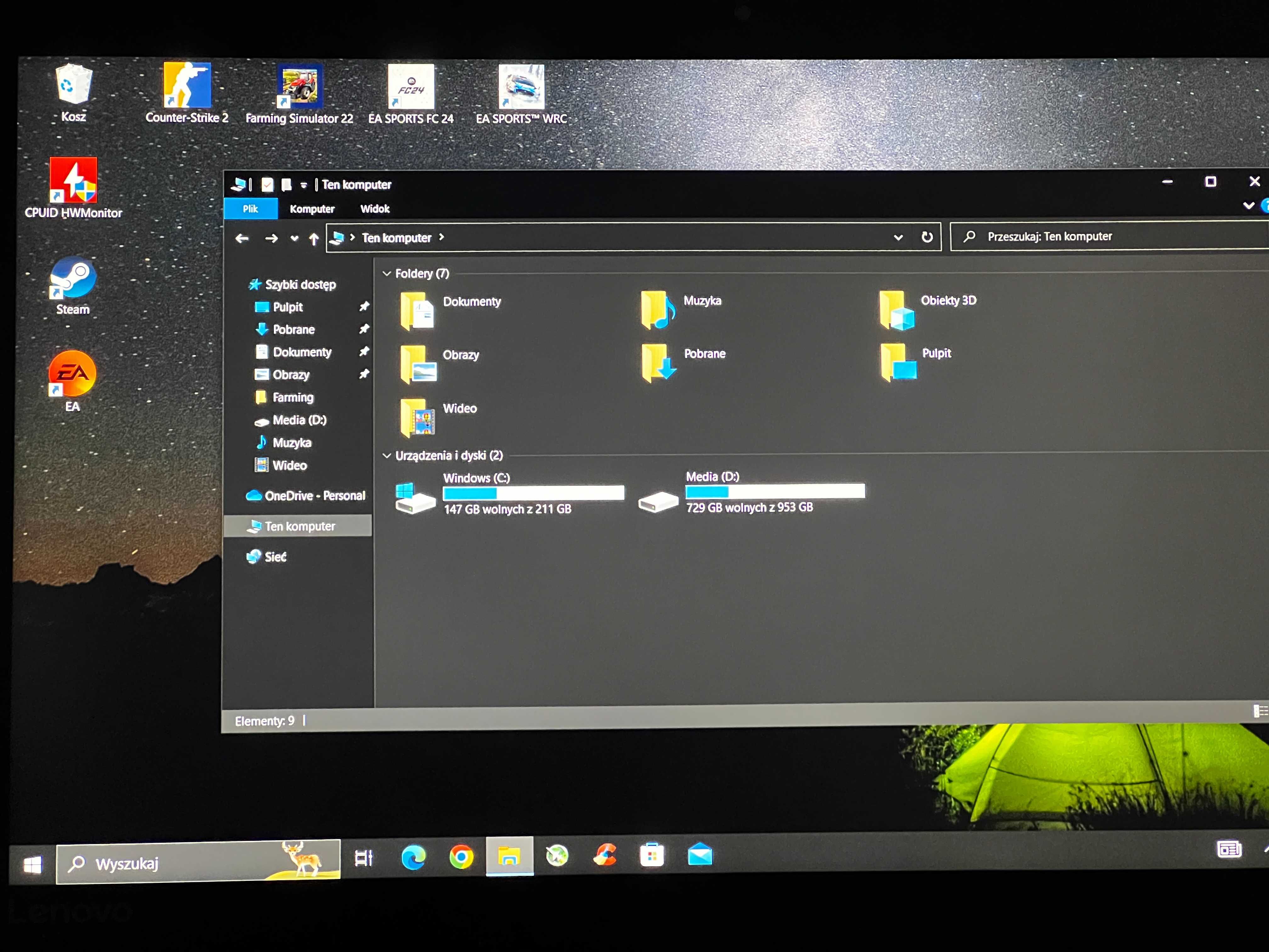 Laptop Gamingowy Lenovo Legion Y720 i7 GTX1060 32gb RAM