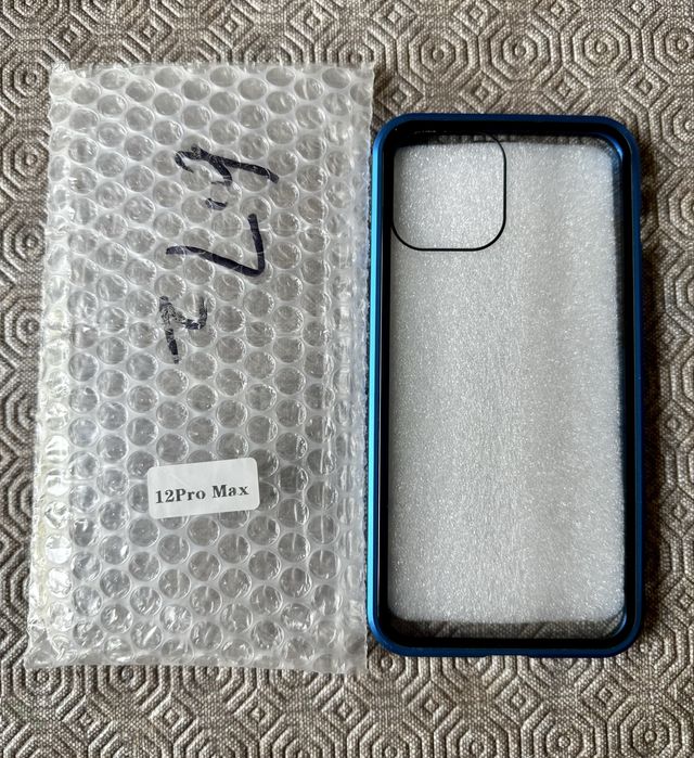 Capa de iphone 12 pro max em aluminio 360º