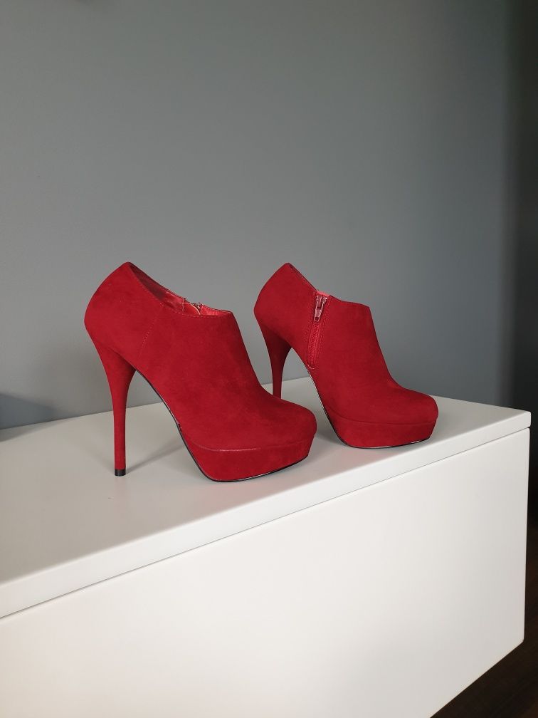 Primark atmosphere 37 nowe z metką czerwone szpilki wysokie obcasy